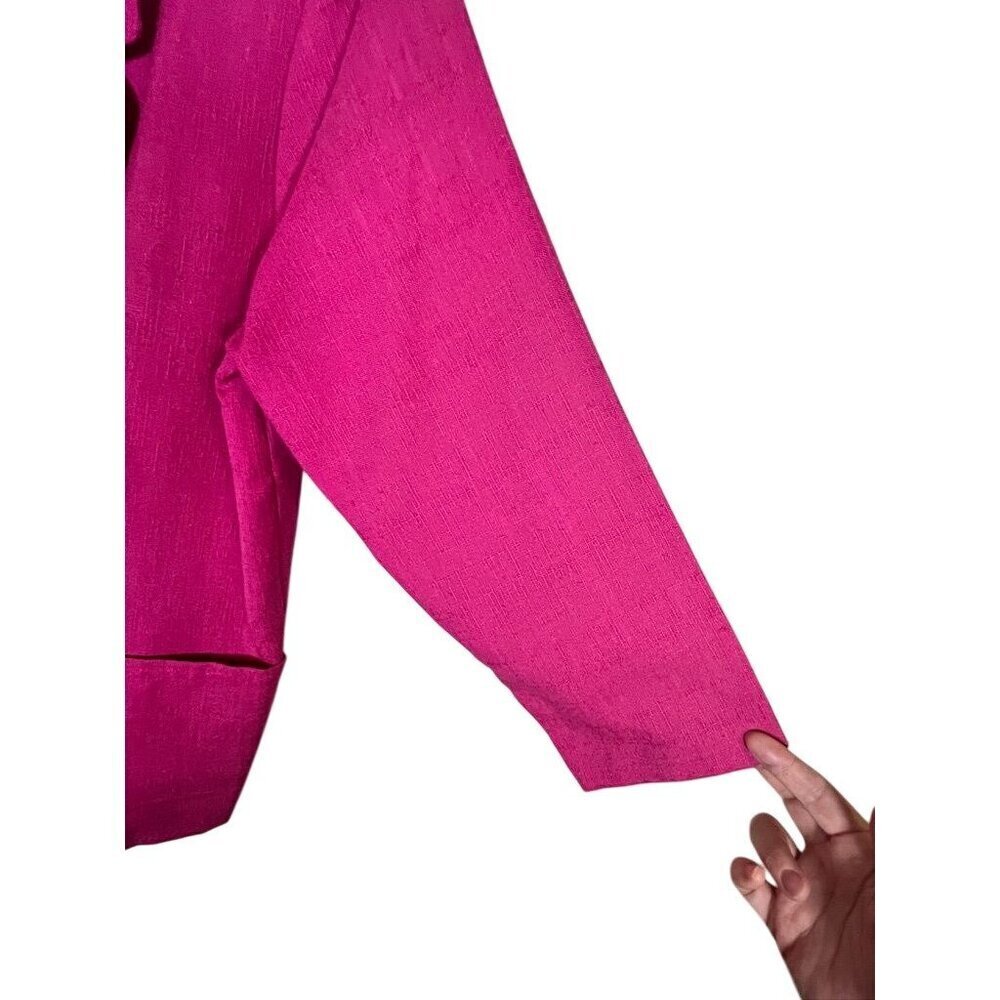 Vintage Neutral Jacket L Pink Blazer Old Money Preppy Classic Chic Colorful 80s - Picture 3 of 11